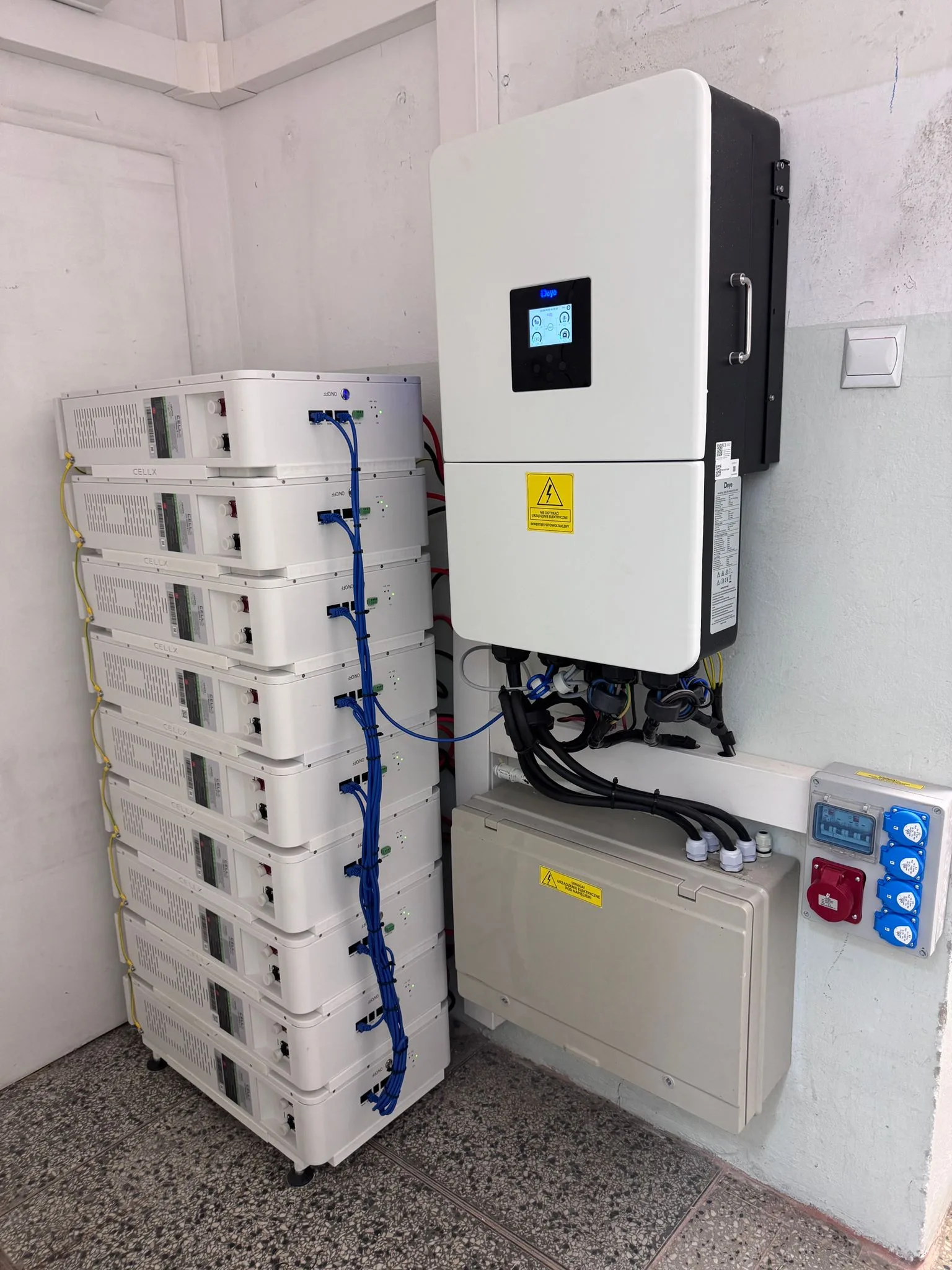 Realizacja – instalacja magazynu energii CellX Home w domu jednorodzinnym